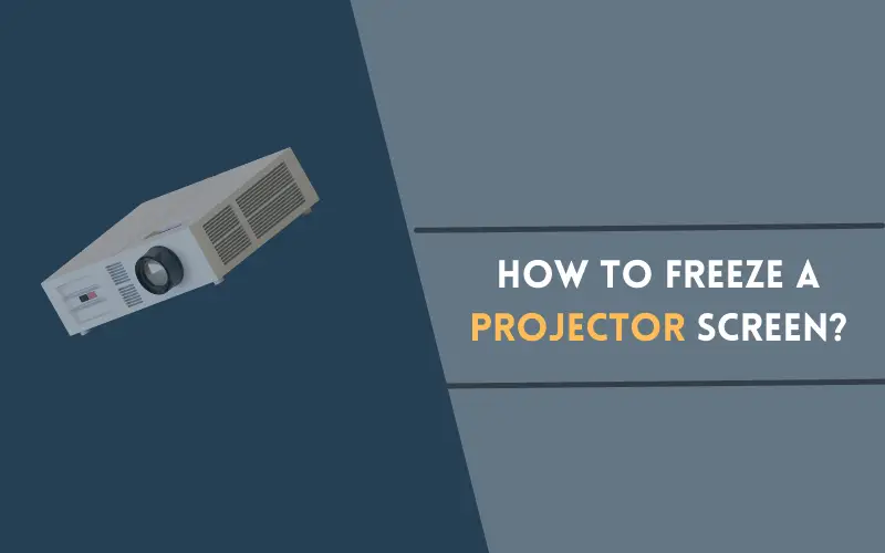 How to Freeze a Projector Screen