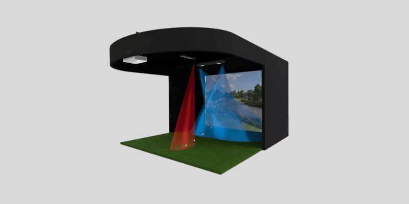 golf simulator tracking