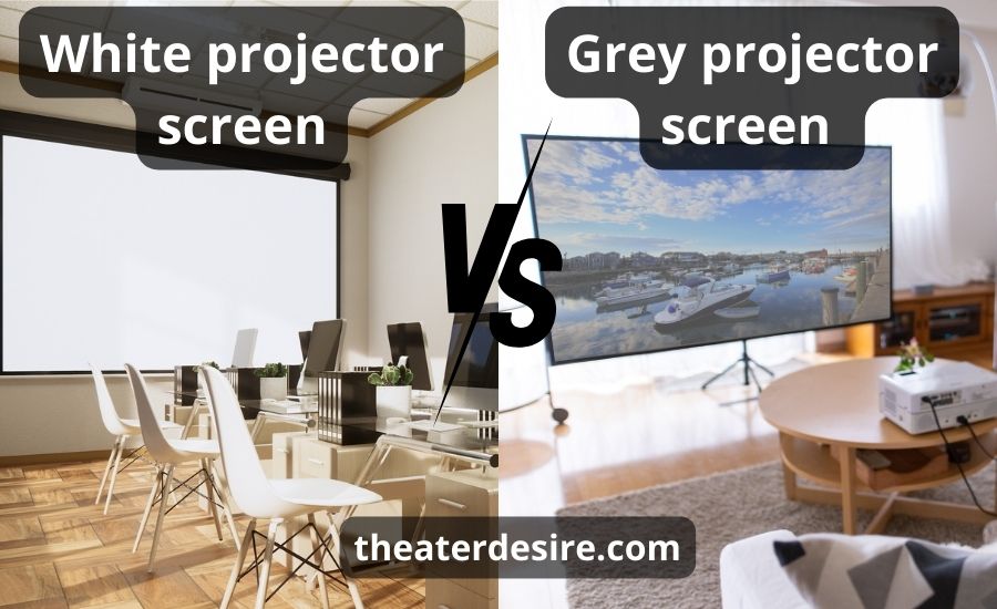 White vs. Grey projector screen best guide & helpful review