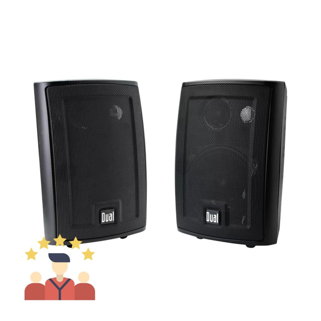 2. Dual Electronics 3-Way Speakers 